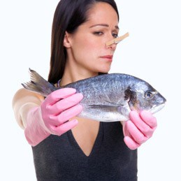 puzza di pesce eliminare